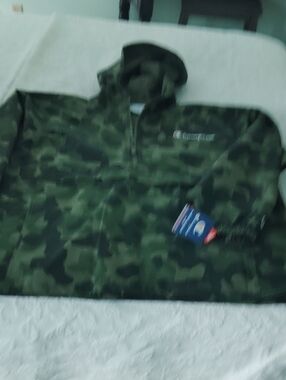 Champion Green Camo Half-Zip Jacket